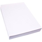 QUILL 2550 RULED WRITING PAD 60GSM A4 WHITE PACK 500