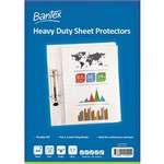 BANTEX HEAVY DUTY SHEET PROTECTORS 125 MICRON A4 CLEAR PACK 25
