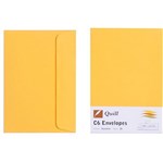 QUILL C6 COLOURED ENVELOPES SUNSHINE PACK 25