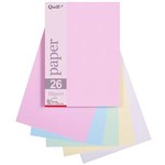 QUILL COLOURED COPY PAPER 80GSM A5 PASTEL ASSORTED PACK 250 SHEETS