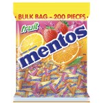 MENTOS FRUIT INDIVIDUALLY WRAPPED 540GM BAG 200PCS