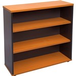RAPID WORKER BOOKCASE 2 SHELF 900 X 300 X 900MM CHERRYIRONSTONE