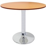 RAPIDLINE CBT12B ROUND TABLE 1200MM CHROME BASE BEECH TOP
