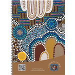CULTURAL CHOICE NOTEBOOK SPIRAL BOUND 8MM RULED 70GSM 200 PAGE A5 MOTIF