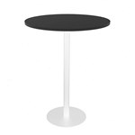 RAPIDLINE ESTILO DRY BAR TABLE 900MM DIA BLACK AND WHITE BASE