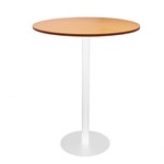 RAPIDLINE ESTILO DRY BAR TABLE 900MM DIA BEECH AND WHITE BASE