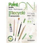 CLAIREFONTAINE PAINTON RECYCLED MULTI MEDIA PAD A4
