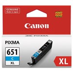 CANON CLI651XLC INK CARTRIDGE HIGH YIELD CYAN