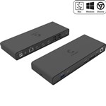 COMSOL USBC HYBRID TRIPLE 2K HDMI DOCKING STATION WITH 120W AC ADAPTER BLACK