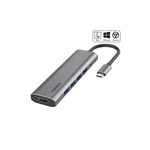 COMSOL USBC TO 4K HDMI MONITOR 7 PORT DOCK GREY