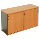 RAPID WORKER SLIDING DOOR CREDENZA 1500 X 450MM BEECHIRONSTONE