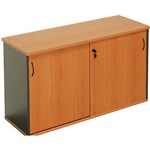 RAPID WORKER SLIDING DOOR CREDENZA 1500 X 450MM CHERRYIRONSTONE