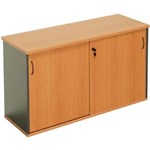 RAPID WORKER SLIDING DOOR CREDENZA 1800 X 450MM BEECHIRONSTONE