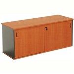 RAPID WORKER SLIDING DOOR CREDENZA 1800 X 450MM CHERRYIRONSTONE
