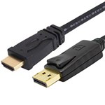 COMSOL DISPLAYPORT MALE TO HDMI MALE CABLE 2 METRE