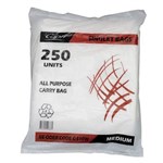 CAPRI CS10W CARRY BAGS MEDIUM WHITE PACK 250