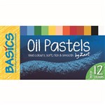 ZART BASICS OIL PASTELS LARGE ASSORTED PACK 12