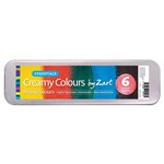 ZART PRIMECOLOURS CREAMY COLOURS WATERCOLOUR PAINT ESSENTIAL BOX 6