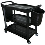 CLEANLINK 3 TIER TROLLEY WITH COLLECTION BUCKETS