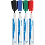 INITIATIVE WHITEBOARD MARKERS BULLET TIP ASSORTED  WALLET 4 