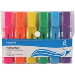 INITIATIVE HIGHLIGHTER 25MM ASSORTED WALLET 6