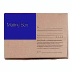 CUMBERLAND MAILING BOX PRINTED ADDRESS FIELDS 405 X 300 X 255MM BROWN