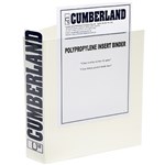 CUMBERLAND EARTHCARE IB813253DWH INSERT BINDER A4 25MM 3D WHITE