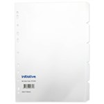 INITIATIVE DIVIDERS MANILLA A4 5 TAB WHITE