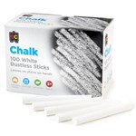 EC CW100 WHITE DUSTLESS CHALK BOX 100