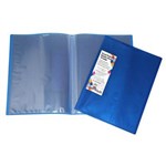 COLBY H253A10 HARLEQUIN DISPLAY BOOK WITH INSERT COVER A4 10 POCKET BLUE