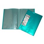 COLBY H253A10 HARLEQUIN DISPLAY BOOK WITH INSERT COVER A4 10 POCKET GREEN