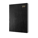 2026 DEBDEN KYOTO 3301P99 DIARY CARBON OFFSET RECYCLED A5 DAY TO PAGE 1HR BLACK