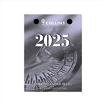 2025 COLLINS DCRT DESK CALENDAR REFILL TOP PUNCH