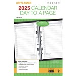 DEBDEN DK1100 DESK DAYPLANNER REFILL 7 RING 216X140MM DAY TO PAGE