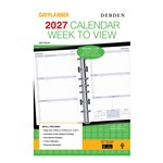 DEBDEN DK1700 DESK DAYPLANNER REFILL 7 RING 216X140MM WEEK TO VIEW
