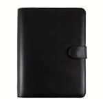DEBDEN DK2599 DESK DAYPLANNER ORGANISER 7 RING 216X140MM PU SNAP BLACK