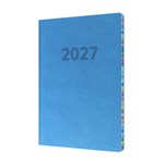 COLLINS RAINBOW EDGE ED153U57 DIARY WEEK TO VIEW A5 BLUE