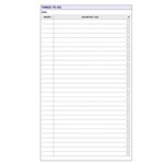 DEBDEN PR2006 PERSONAL DAYPLANNER REFILL THINGS TO DO