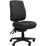 ERGOSELECT SPARK POSTURESOFT ERGONOMIC CHAIR HIGH BACK BLACK NYLON BASE EBONY