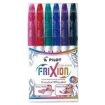PILOT 622663 FRIXION ERASABLE COLOR MARKERS WALLET 6