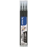 PILOT BLSFR7B FRIXION PEN REFILL BLACK PACK 3