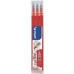 PILOT 622716 BLSFR7 FRIXION PEN REFILL RED PACK 3