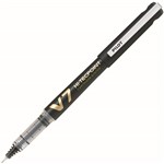 PILOT V7 BEGREEN HITECHPOINT ROLLERBALL GEL PEN FINE 07MM BLACK