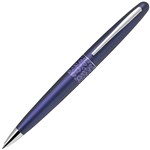 PILOT MR2 BALLPOINT PEN MEDIUM BLACK INK DEEP PURPLE LEOPARD MOTIF BARREL