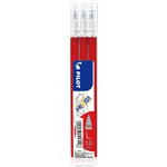 PILOT BLSFR10 FRIXION ERASABLE ROLLERBALL GEL REFILL MEDIUM 10MM RED PACK 3