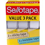 SELLOTAPE VALUE PACK DISPENSERS 18MM X 12M