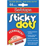 SELLOTAPE 990002 STICKY DOTS PERMANENT MEDIUM PACK 64