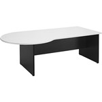 LOGAN P END DESK 2100 X 1050 X 730MM WHITEIRONSTONE