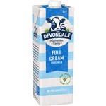 DEVONDALE LONG LIFE FULL CREAM MILK 1 LITRE