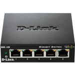 DLINK DGS105 DESKTOP SWITCH 5 PORT GIGABIT UNMANAGED BLACK